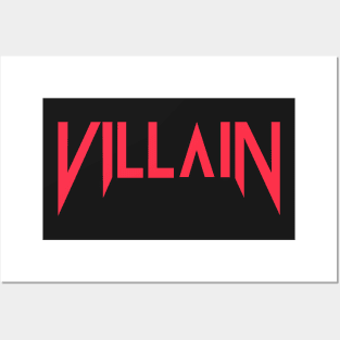 Villain (Scarlett Red) Posters and Art